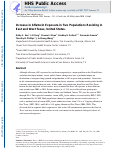 Cover page: Increase in aflatoxin exposure in two populations residing in East and West Texas, United States