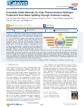 Cover page: Perovskite Oxide Materials for Solar Thermochemical Hydrogen Production from Water Splitting through Chemical Looping.