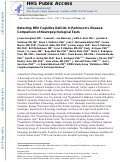 Cover page: Detecting Mild Cognitive Deficits in Parkinson's Disease: Comparison of Neuropsychological Tests