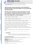 Cover page: Self-assessment of team performance using T-NOTECHS in simulated pediatric trauma resuscitation is not consistent with expert assessment.