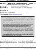 Cover page: Emergency Department Slit Lamp Interdisciplinary Training Via Longitudinal Assessment in Medical Practice