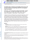 Cover page: The relationship of smoking and unhealthy alcohol use to the HIV care continuum among people with HIV in an integrated health care system