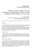 Cover page: Peafowls (g. <i>Pavo</i> Linnaeus, 1758) and Ptarmigans (g. <i>Lagopus</i> Brisson, 1760): an unique coexistence in North Bulgaria over 3 m.y. ago