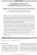 Cover page: Peripapillary and macular choroidal thickness in glaucoma.