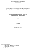 Cover page: Ecocritical Approaches to Fiction of Two Regional Traditions: Selected Fiction in Jalisco, México and Antioquia, Colombia.