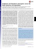 Cover page: Endemism and functional convergence across the North American soil mycobiome