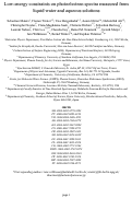 Cover page: Low-energy constraints on photoelectron spectra measured from liquid water and aqueous solutions