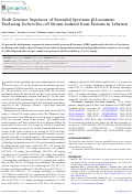 Cover page: Draft Genome Sequences of Extended-Spectrum β-Lactamase-Producing Escherichia coli Strains Isolated from Patients in Lebanon