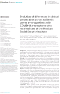 Cover page: Evolution of differences in clinical presentation across epidemic waves among patients with COVID-like-symptoms who received care at the Mexican Social Security Institute