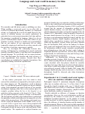 Cover page: Language and event recall in memory for time