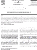 Cover page: Micro-Burr Formation and Minimization Through Process Control