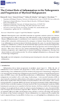 Cover page: The Critical Role of Inflammation in the Pathogenesis and Progression of Myeloid Malignancies
