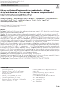 Cover page: Efficacy and Safety of Dupilumab Maintained in Adults ≥ 60 Years of Age with Moderate-to-Severe Atopic Dermatitis: Analysis of Pooled Data from Four Randomized Clinical Trials