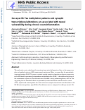 Cover page: Sex-specific Tau methylation patterns and synaptic transcriptional alterations are associated with neural vulnerability during chronic neuroinflammation