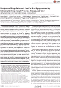 Cover page: Reciprocal Regulation of the Cardiac Epigenome by Chromatin Structural Proteins Hmgb and Ctcf: IMPLICATIONS FOR TRANSCRIPTIONAL REGULATION.