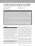 Cover page: Near-Peer Supervision in Primary Care: Bringing Teaching Teams From the Wards to the Clinic.