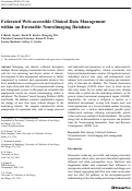 Cover page: Federated Web-accessible Clinical Data Management within an Extensible NeuroImaging Database