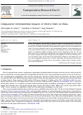 Cover page: Comparative Environmental Impacts of Electric Bikes in China