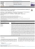 Cover page: Antibacterial activity, cytocompatibility, and thermomechanical stability of Ti40Zr10Cu36Pd14 bulk metallic glass.