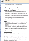 Cover page: Significant Hepatic Involvement in Patients with Ornithine Transcarbamylase Deficiency