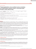 Cover page: Topical applications of an emollient reduce circulating pro‐inflammatory cytokine levels in chronically aged humans: a pilot clinical study