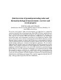 Cover page: Joint inversion of ground-penetrating radar and thermal-hydrological measurements: overview and recent progress