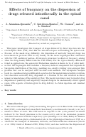 Cover page: Effects of buoyancy on the dispersion of drugs released intrathecally in the spinal canal