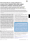 Cover page: Discovering disease-causing pathogens in resource-scarce Southeast Asia using a global metagenomic pathogen monitoring system