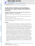 Cover page: Positive allosteric modulators of nonbenzodiazepine γ-aminobutyric acidA receptor subtypes for the treatment of chronic pain