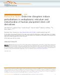 Cover page: Retraction Note: Endocrine disruptors induce perturbations in endoplasmic reticulum and mitochondria of human pluripotent stem cell derivatives