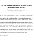 Cover page: How hot? Systematic convergence of the replica exchange method using multiple reservoirs