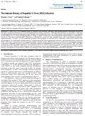 Cover page: The Natural History of Hepatitis C Virus (HCV) Infection