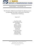 Cover page: The Potential to Build Current Natural Gas Infrastructure to Accommodate the Future Conversion to Near-Zero Transportation Technology