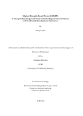 Cover page: Migrant Strength-Based Protocol (MSBP): A Strength-Based Approach Tool to Guide Migrant School Liaisons in Their Family Development Interaction