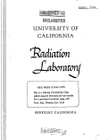 Cover page: CONFIRMATION OF RADIOACTIVITY IN THYROIDS OF VARIOUS ANIMALS, JULY 15 TO SEPTEMER 10, 1954