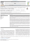 Cover page: Seasonal variation of serum 25-hydroxyvitamin D and parameters of bone and mineral disorder in dialysis patients