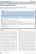 Cover page: Atomic Force Mechanobiology of Pluripotent Stem Cell-Derived Cardiomyocytes