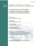 Cover page: An empirical study of a full-scale polymer thermochromic window and its implications on material science development objectives