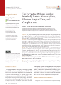 Cover page: The Navigated Oblique Lumbar Interbody Fusion: Accuracy Rate, Effect on Surgical Time, and Complications