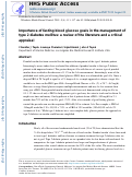 Cover page: Importance of fasting blood glucose goals in the management of type 2 diabetes mellitus: a review of the literature and a critical appraisal