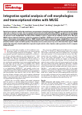 Cover page: Integrative spatial analysis of cell morphologies and transcriptional states with MUSE