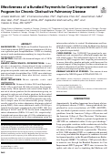 Cover page: Effectiveness of a Bundled Payments for Care Improvement Program for Chronic Obstructive Pulmonary Disease.