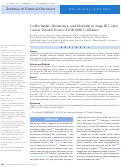 Cover page: Coffee Intake, Recurrence, and Mortality in Stage III Colon Cancer: Results From CALGB 89803 (Alliance)