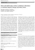 Cover page: Glucocorticoid receptor activity contributes to resistance to androgen-targeted therapy in prostate cancer.