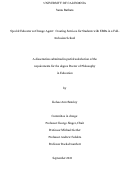 Cover page: Special Educator as Change Agent: Creating Services for Students with EBDs in a Full-Inclusion School