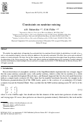 Cover page: Constraints on neutrino mixing