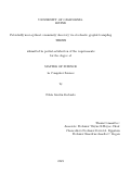 Cover page: Potentially near-optimal community discovery via stochastic graphlet sampling