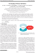 Cover page: On Imaging of Plasma Turbulence