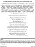 Cover page: Validation of techniques to mitigate copper surface contamination in CUORE