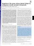 Cover page: Regulation of the sperm calcium channel CatSper by endogenous steroids and plant triterpenoids